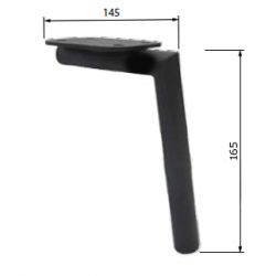 Ножка H=165 мм NO260-110 BK, 110 градусов, сталь